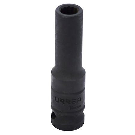 Urrea 1/2" drive, 12-point deep impact socket 9/16" 7318